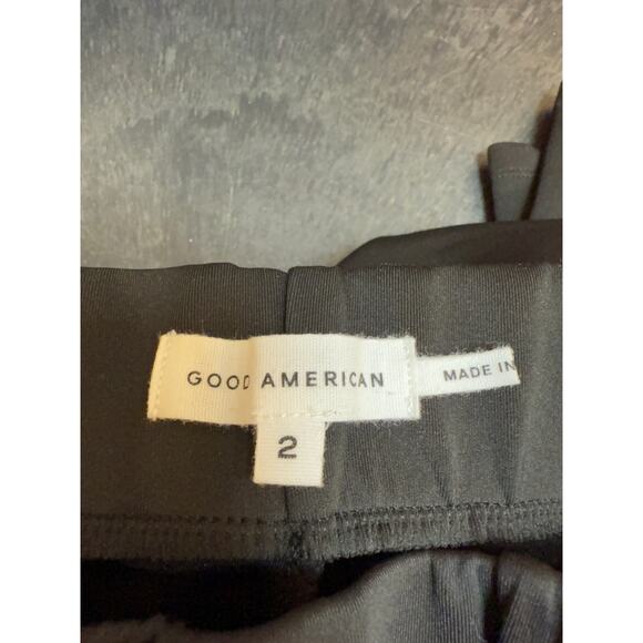 Good American Pull On High Waist Skinny Pants Size 2 Medium Black - Picture 3 of 4